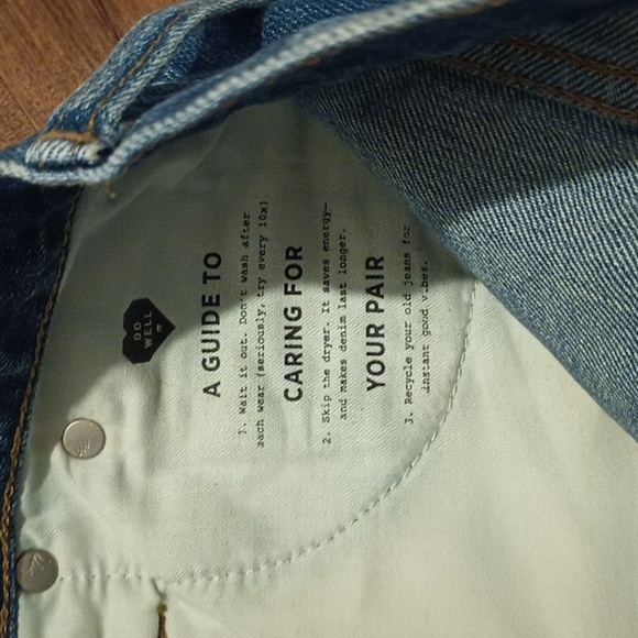 Madewell Blue Polka Dot The Perfect Jean Short A7 - Picture 7 of 8